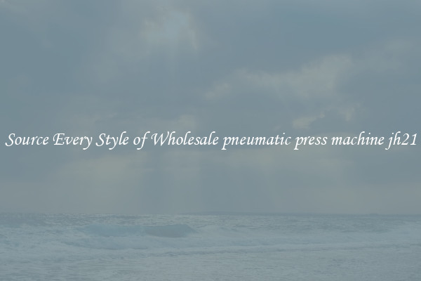 Source Every Style of Wholesale pneumatic press machine jh21