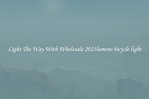 Light The Way With Wholesale 2023lumens bicycle light