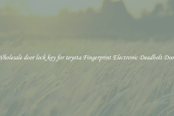 Wholesale door lock key for toyota Fingerprint Electronic Deadbolt Door 
