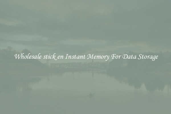 Wholesale stick en Instant Memory For Data Storage