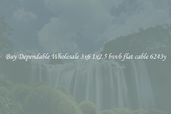 Buy Dependable Wholesale 3x6 1x2.5 bvvb flat cable 6243y