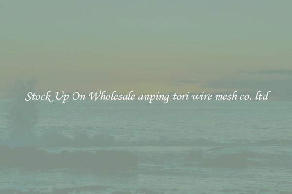 Stock Up On Wholesale anping tori wire mesh co. ltd