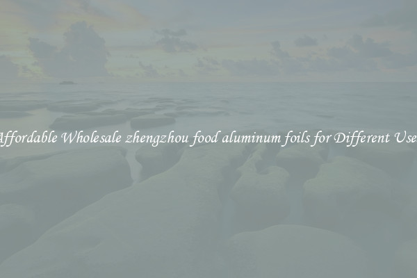 Affordable Wholesale zhengzhou food aluminum foils for Different Uses 
