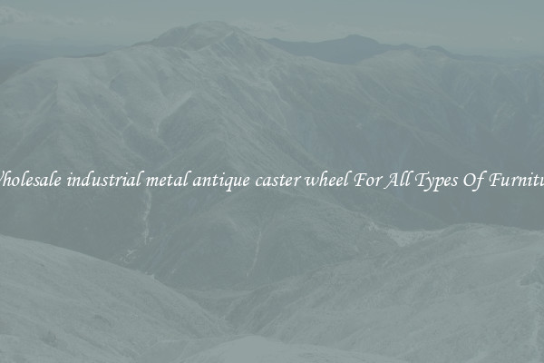 Wholesale industrial metal antique caster wheel For All Types Of Furniture