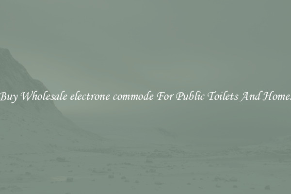 Buy Wholesale electrone commode For Public Toilets And Homes