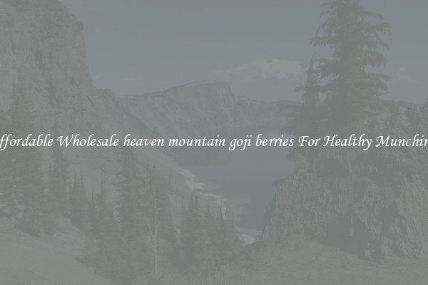 Affordable Wholesale heaven mountain goji berries For Healthy Munching 
