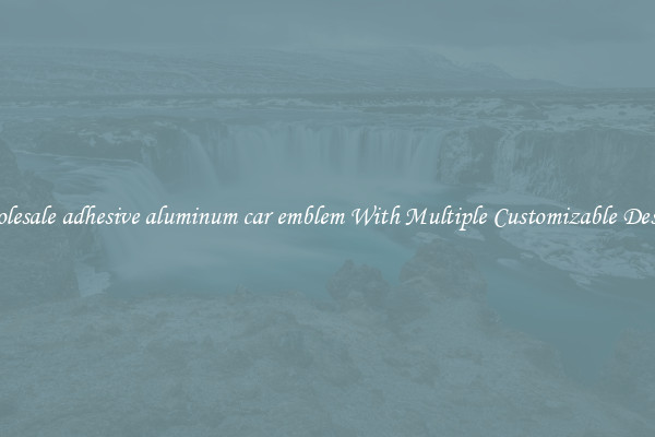 Wholesale adhesive aluminum car emblem With Multiple Customizable Designs
