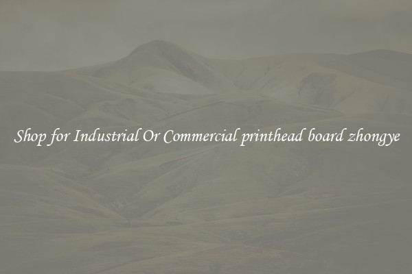 Shop for Industrial Or Commercial printhead board zhongye