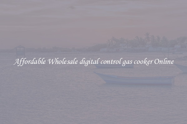 Affordable Wholesale digital control gas cooker Online