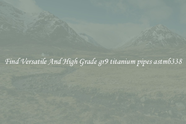 Find Versatile And High Grade gr9 titanium pipes astmb338