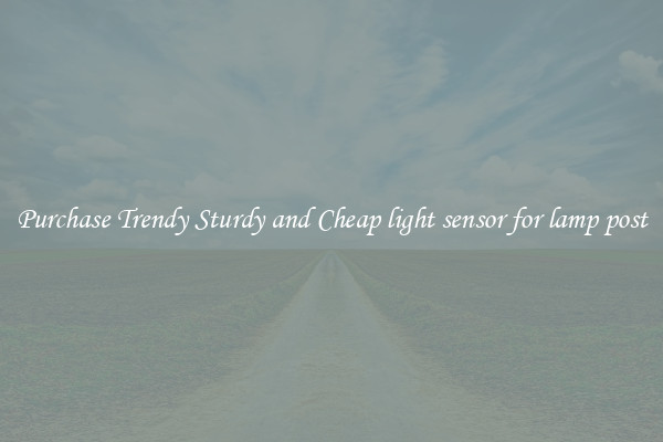Purchase Trendy Sturdy and Cheap light sensor for lamp post
