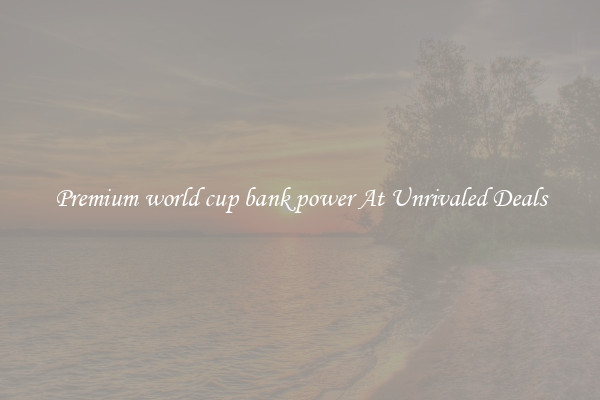 Premium world cup bank power At Unrivaled Deals